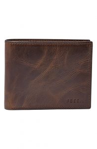 Fossil Men’s Derrick Leather Bifold Wallet