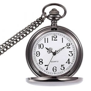 Powshop Classic Smooth Vintage Pocket Watch