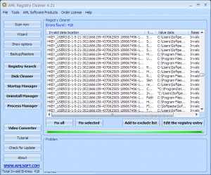 AML Registry Cleaner