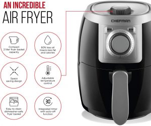 Chefman TurboFry 2 Quart Air Fryer