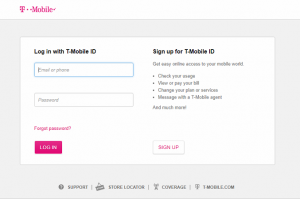T-Mobile seems having issues Tmobile log in