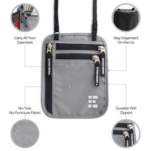 Zero Grid RFID Blocking Neck Wallet