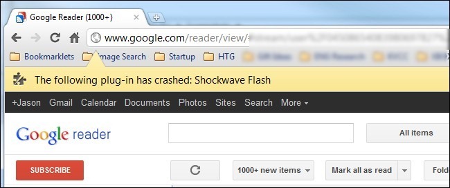 shockwave crashes in chrome