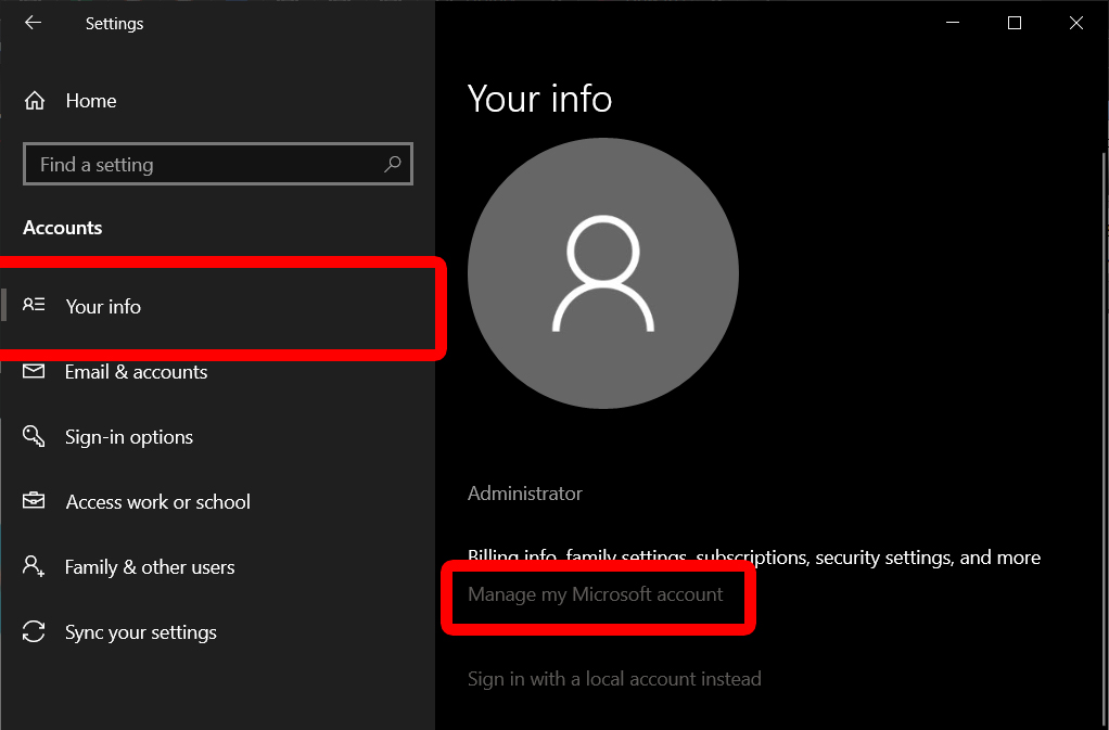 change user name windows 10