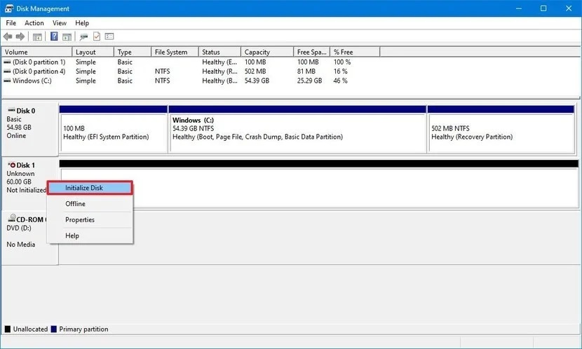 format hard drive windows 10