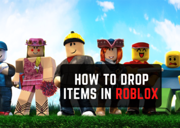 how to drop items in roblox