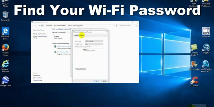 how to find wifi password on windows 10