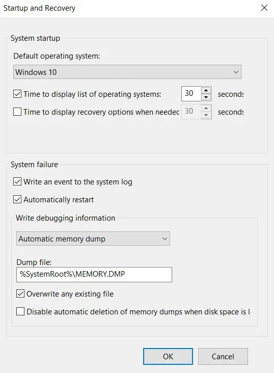 system thread exception not handled