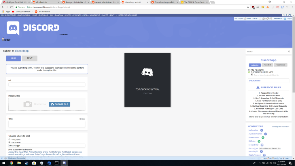 discord stuck on starting