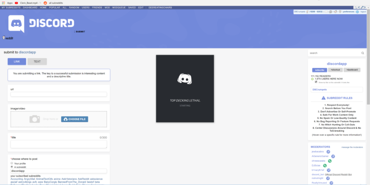 discord stuck on starting