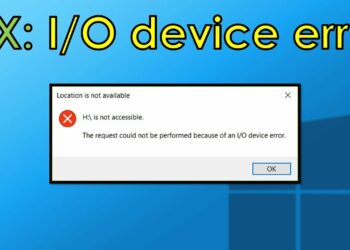 i/o device error