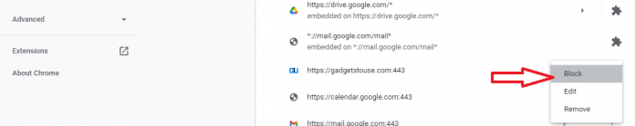 disable push notifications chrome