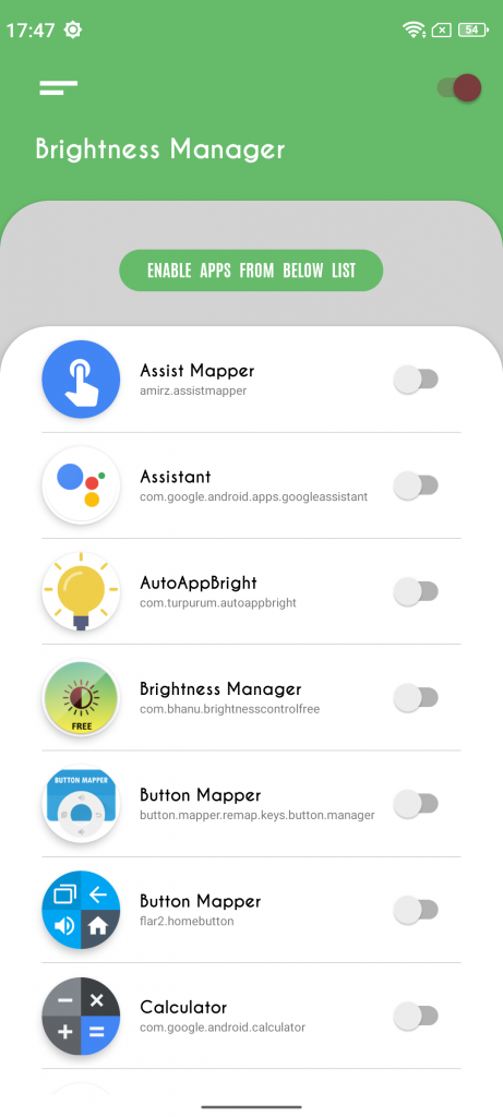 auto brightness app for android