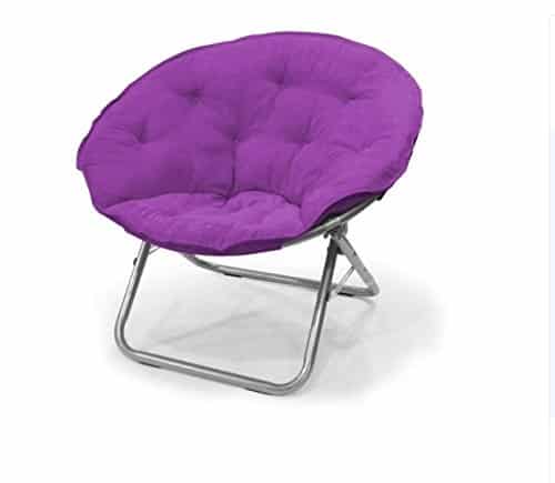 Urban Shop WK659920 Plush Microsuede Saucer Chair