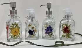 Wild Thyme Botanicals Pressed Flower Soap Dispenser