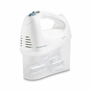 6-Speed Electric Hand Mixer with Snap On Storage Case
