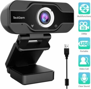 TedGem 1080P PC Webcam