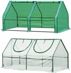 Quictent 2 Covers Reinforced Mini Cloche Greenhouse