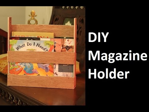 wooden magazine files