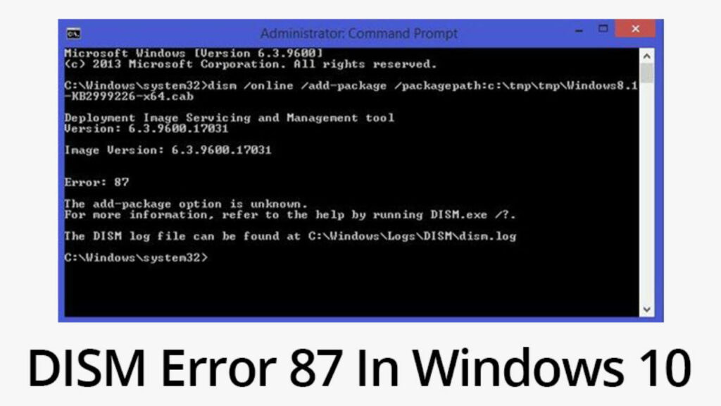 DISM error 2 Windows 7 & 10