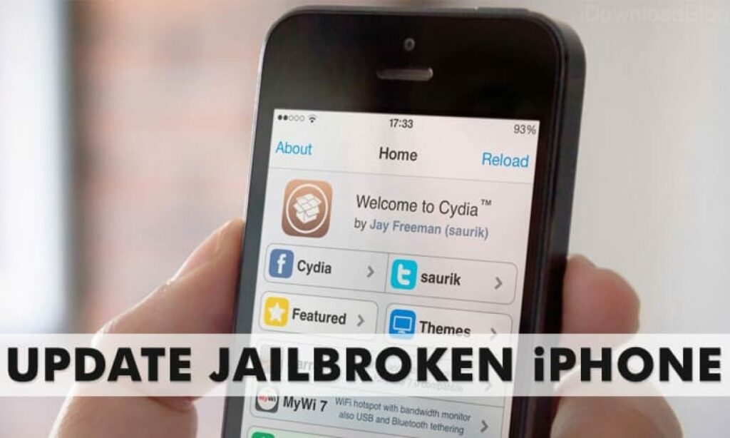 Jailbroken iPhone to iOS