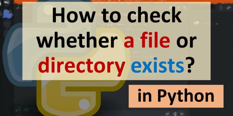 python file exists