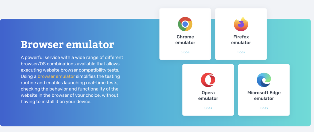 The Browser Emulator trusted by Experts- Comparium!