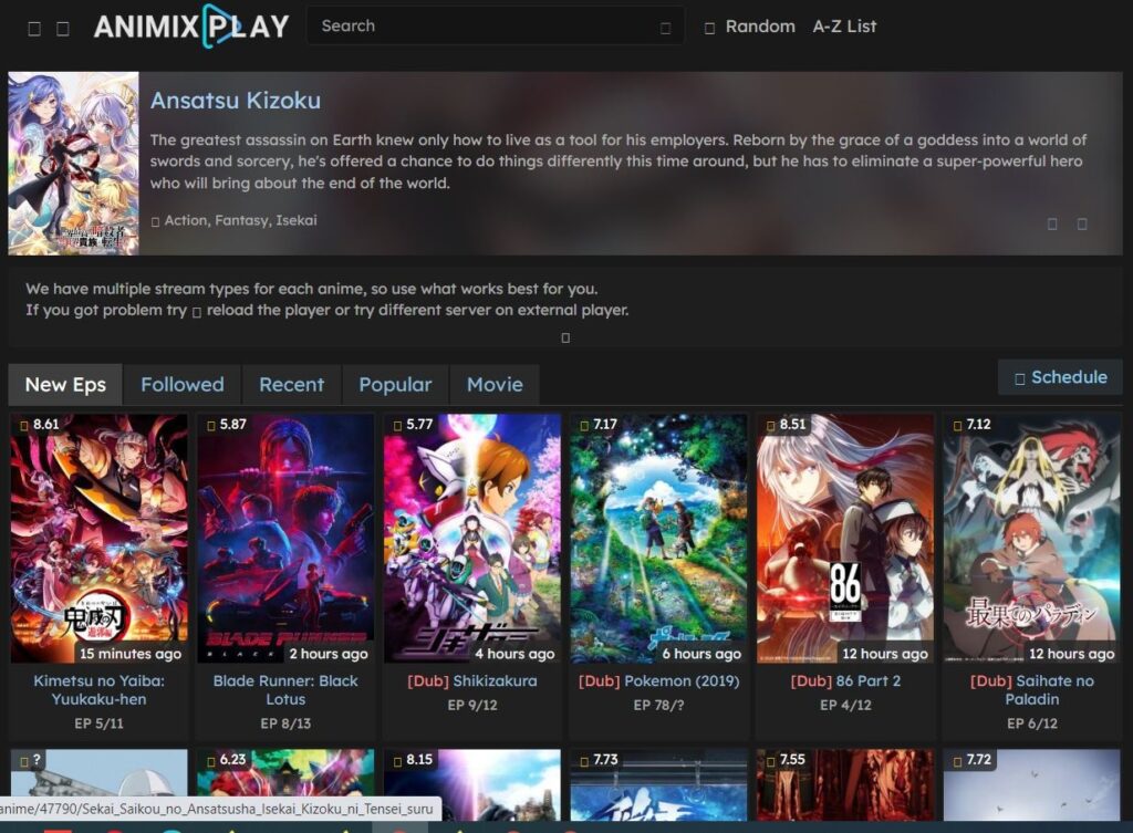 AniMixPlay Alternatives