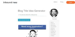 Inbound Blog Site Title Idea Generator