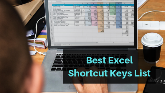 Best excel shortcut keys list