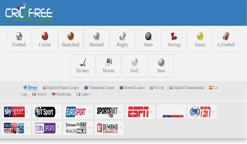 CricFree Alternatives