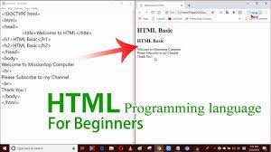 HTML is basic of all Programming Language
