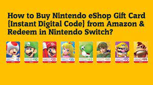 How to buy a Nintendo eShop gift card