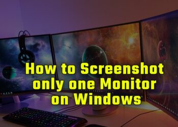 screenshot one monitor windows 10