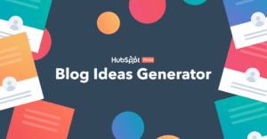 HubSpot's blog idea generator