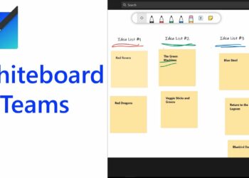 how to use whiteboard in Microsoft teams