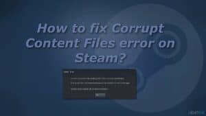 Repair corrupt Game Files
