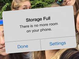 Your phone runs out of storage