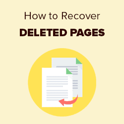 recover deleted pages posts wordpress