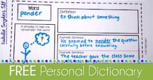 Personal Dictionary