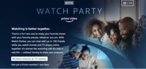 Amazon Prime Watch Party