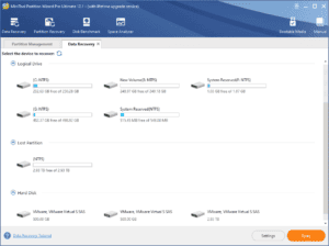 Choose a partition