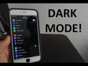 How to activate dark mode on iOS