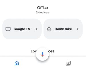 Choose the Google Home device to reboot