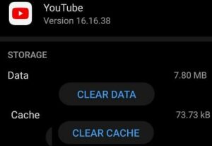 Clear the app cache