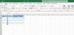 How To Use SIN In Excel