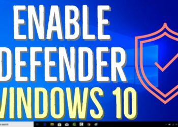 How To Disable Or Enable Windows Defender In Windows 10