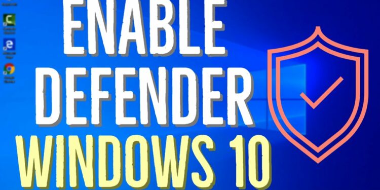 How To Disable Or Enable Windows Defender In Windows 10