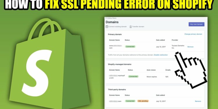 How To Fix Shopify SSL Pending