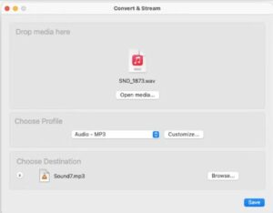 How to convert WAV to MP3 on Mac using VLC